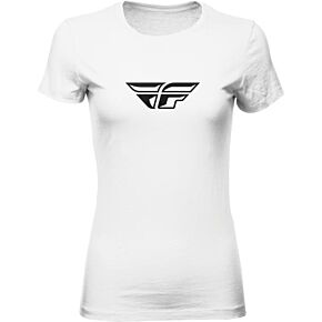 FLY RACING Women's Fly F-wing Tee White Md