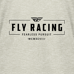 FLY RACING Women's Fly Motto Tee Cream Lg