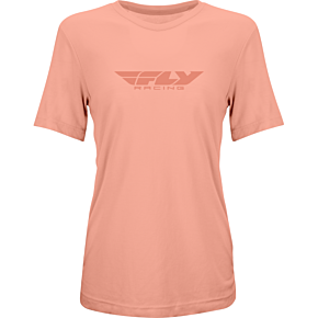FLY RACING Women's Fly Origin Corp Tee Peach Md