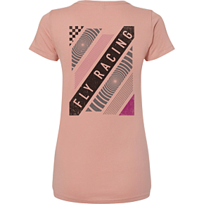 FLY RACING Women's Fly Pulse Tee Peach Md