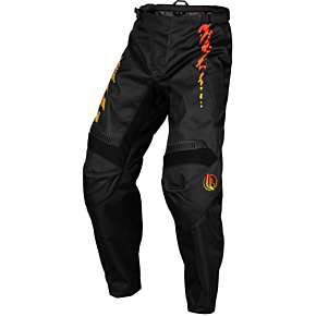 FLY RACING Youth F-16 Pants Black/yellow/orange Sz 18