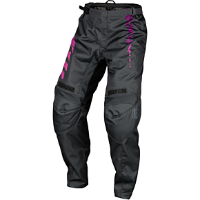 FLY RACING Youth F-16 Pants Grey/charcoal/pink Sz 22