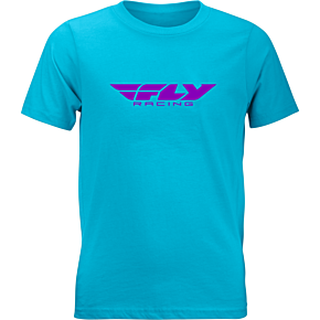 FLY RACING Youth Fly Corporate Tee Blue/purple Yl