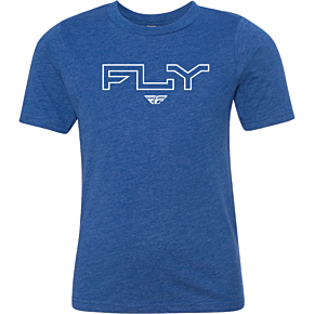 FLY RACING Youth Fly Edge Tee Royal Blue Yl