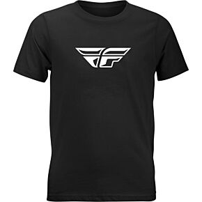 FLY RACING Youth Fly F-wing Tee Black Ys