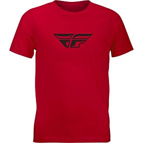 FLY RACING Youth Fly F-wing Tee Red Ys