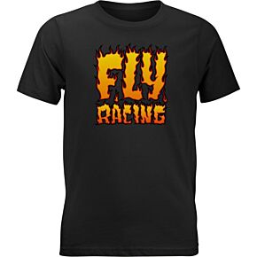 FLY RACING Youth Fly Fire Tee Black Yl