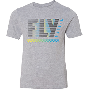 FLY RACING Youth Fly Flex Tee Light Grey Yl