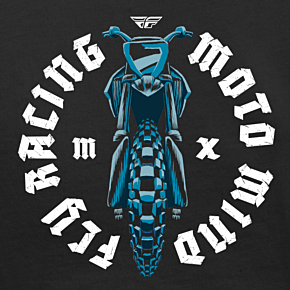 FLY RACING Youth Fly Moto Mind Tee Black Ys