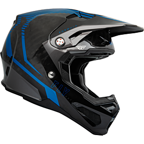 FLY RACING Youth Formula Carbon Tracer Helmet Blue/black Yl