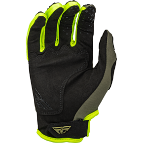 FLY RACING Youth Kinetic Gloves Olive Green/hi-vis Yl