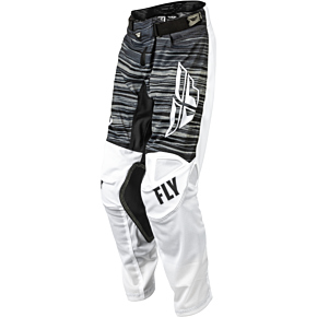 FLY RACING Youth Kinetic Mesh Pants Black/white/grey Sz 26