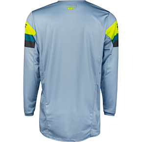 FLY RACING Youth Kinetic Prix Jersey Ice Grey/charcoal/hi-vis Ym