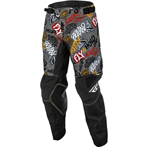 FLY RACING Youth Kinetic Rebel Pants Black/grey Sz 24