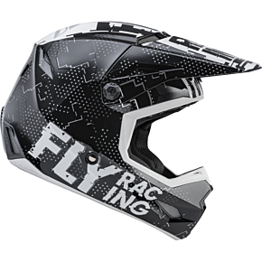 FLY RACING Youth Kinetic Scan Helmet Black/white Yl