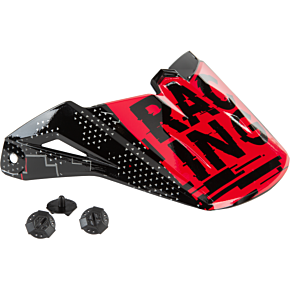 FLY RACING Youth Kinetic Scan Visor Black/red
