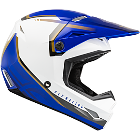 FLY RACING Youth Kinetic Vision Helmet White/blue Ym