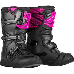 FLY RACING Youth Maverik Boots Pink/black Sz 05