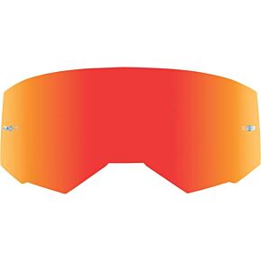 FLY RACING Youth Single Lens W/ Post Red Mirror/smoke