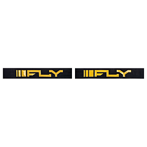 FLY RACING Youth Zone Goggle Black/gold W/ Silver Mirror/smoke Lens
