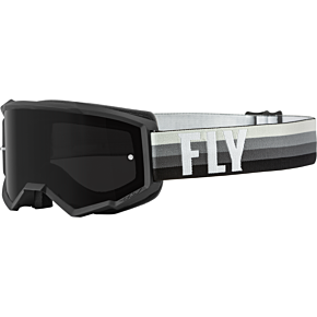 FLY RACING Youth Zone Goggle Black/grey W/ Dark Smoke Lens