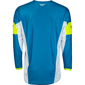 FLY RACING Yth Kinetic Mesh Khaos Jersey Blue/white/hi-vis Ym