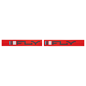 FLY RACING Zone Goggle Red/charcoal W/ Silver Mirror/smoke Lens