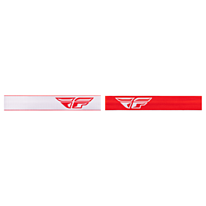 FLY RACING Zone Goggle Red/white W/ Silver Mirror/smoke Lens