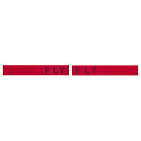 FLY RACING Zone Pro Goggle Red W/ Red Mirror/amber Lens