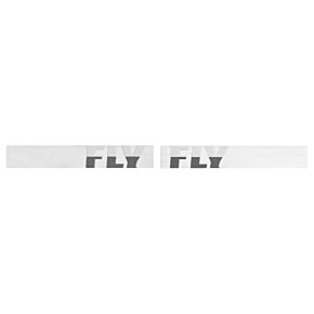 FLY RACING Zone Pro Goggle White/grey W/ Silver Mirror/smoke Lens