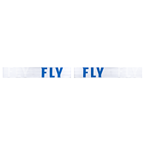 FLY RACING Zone Pro Snow Goggle Wht/blue W/ Polarized Smoke Lens