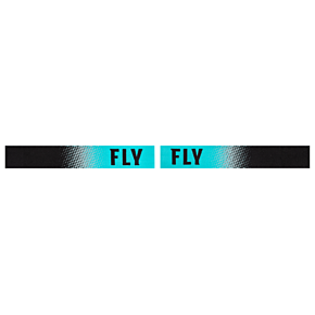 FLY RACING Zone Snow Goggle Black/aqua W/ Sky Blue Mirror/smoke Lens