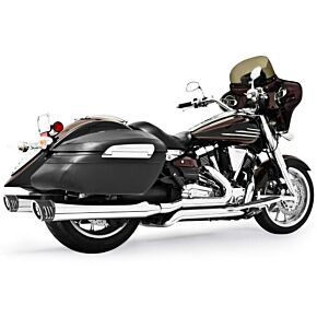 FREEDOM 4" Racing System Chrome/black Sculpted Tip Yamaha
