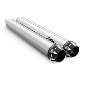 FREEDOM American Outlaw Slip-ons 4.5" Chrome W/black Tip Indian