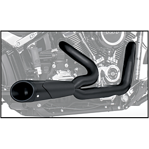 FREEDOM Combat 2-1 Shorty Pitch Black M8 Softail