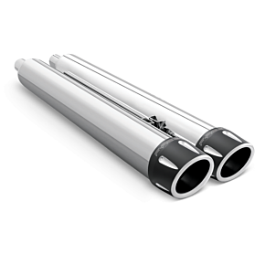 FREEDOM Combat Slip-ons 4.5" Chrome W/black Tip Indian