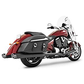 FREEDOM Duals W/4" Muffler Black Cross Co Tour Crossroads Le
