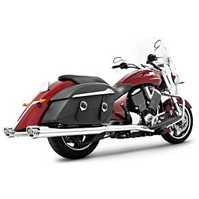 FREEDOM Duals W/4" Muffler Chrome Cross Co Tour Crossroads Le