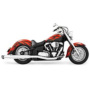 FREEDOM Duals W/4" Muffler Chrome/black Roadstar 1600-170