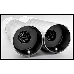 FREEDOM Eagle Slip-ons Chrome W/chrome Tip `17-up Flt/h