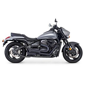 FREEDOM Exhaust Combat 2 Into 1 Black Suz