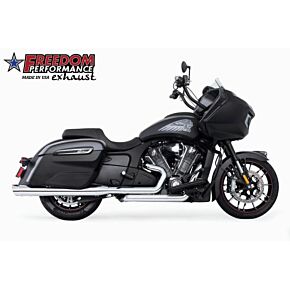 FREEDOM Liberty Slip-ons 4" Chrome W/chrome Tip Indian