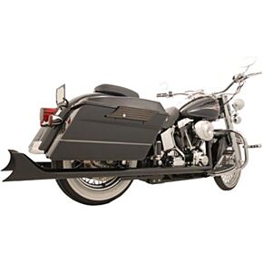 FREEDOM Sharktail Dual System Black 2.5"odx32" `07-17 Softail