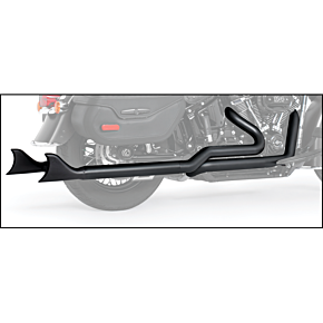 FREEDOM Sharktail Dual System Black 2.5"odx32" `97-06 Softail