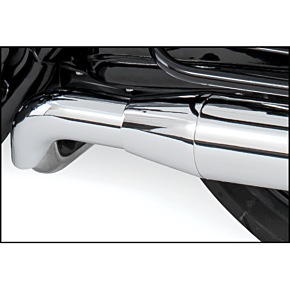 FREEDOM Sharktails Slip-ons 4" Chrome `17-up Flt/h