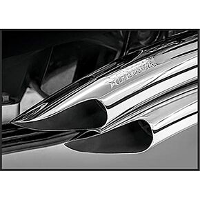 FREEDOM Sharp Curve Radius Chrome Scallop Cut `95-16 Flt/h