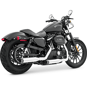 FREEDOM Signature Slip-ons 3.25" Chrm W/blk Tip `14-20 Sportster