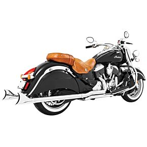 FREEDOM True Dual Headers 2.5" Chrome W/sharktails `14-up Indian