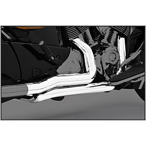 FREEDOM True Dual Headers Chrome `14-up Indian Ex Scout
