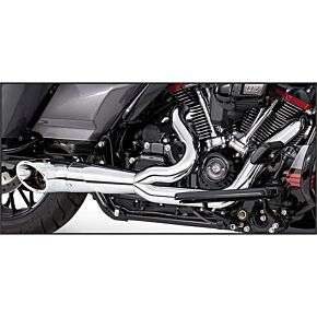 FREEDOM Turnout 2-1 Chrome W/ Chrm Tip `95-16 Flt/h